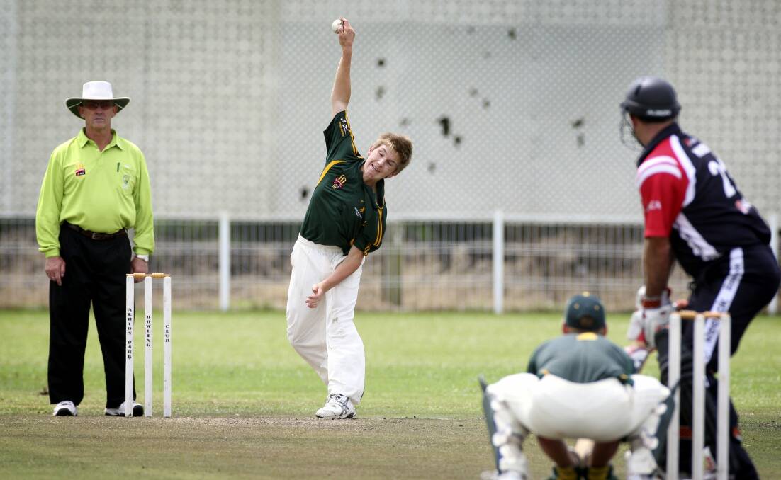 Emerging talent: A young Adam Zampa bowls in 2010. Picture: Sylvia Liber.