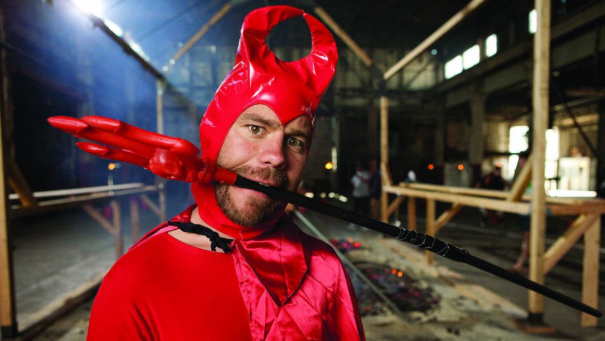 PRANKSTER: Stunt performer Chris Pontious found fame with Jackass and its spinoff Wildboyz.  