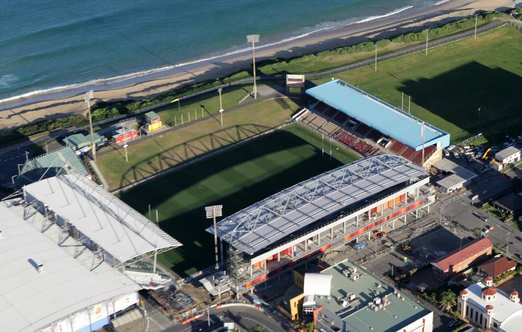 THE VENUE: An aerial view of WIN Stadium in Wollongong. Picture: Greg Totman