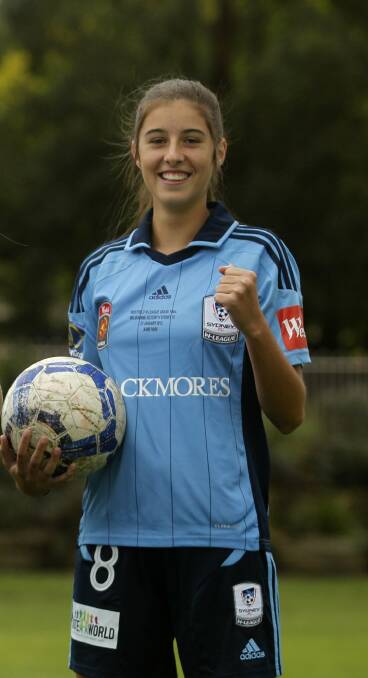 KEY ADDITION: Matildas and Sydney FC striker Amy Harrison joined Macarthur Rams on the eve of the club's match against Illawarra Stingrays. Picture: SIMON BENNETT