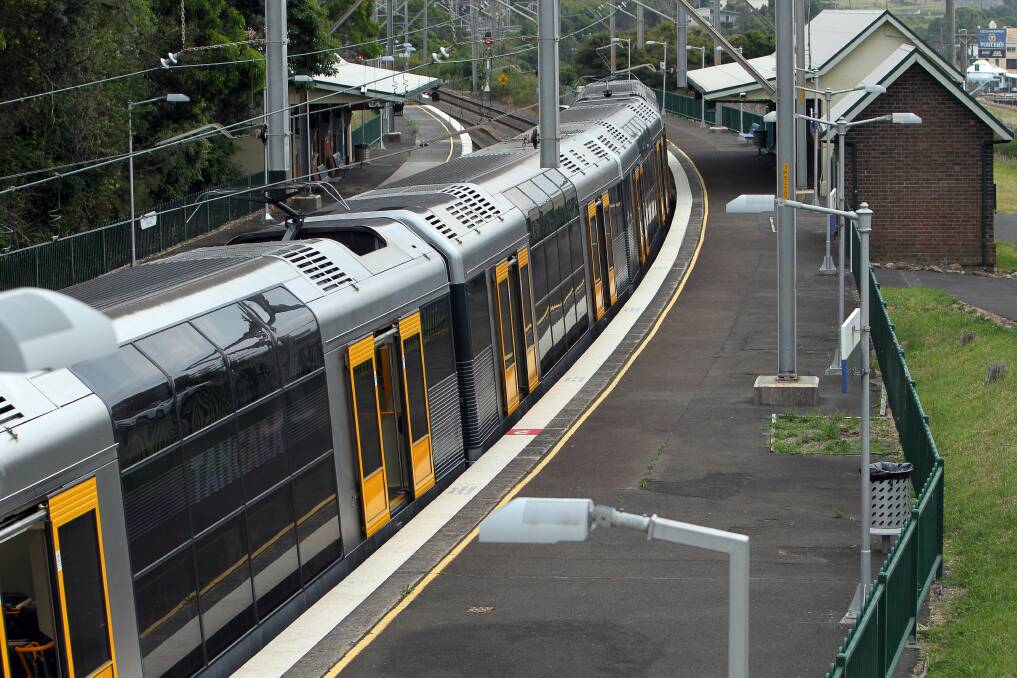 The South Coast rail line has a poor record when it comes to rail trespassing. Picture: Sylvia Liber