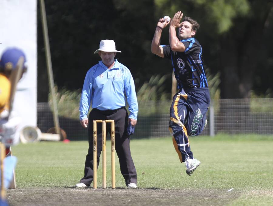 In form Lake Illawarra allrounder Kerrod White in action during the one-day final. Picture: DAVID HALL

Kerrod White.jpg