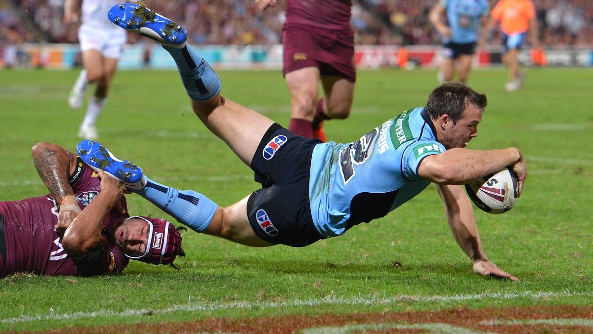 Try time: Brett Morris in 2014. Picture: Getty Images
