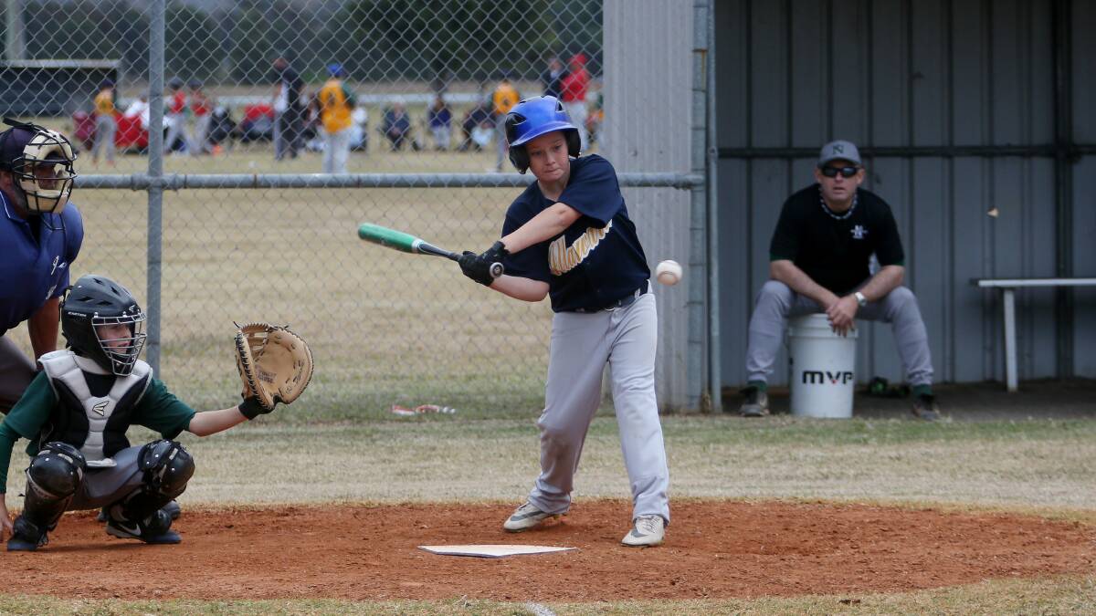 Play ball: The junior baseball season has begun. Picture: Robert Peet.
