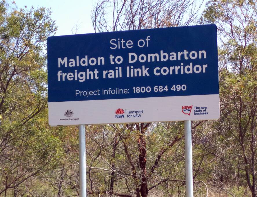 The Maldon-Dombarton rail line does not feature in a NSW government drafty freight strategy. Picture: Steve Darcy.