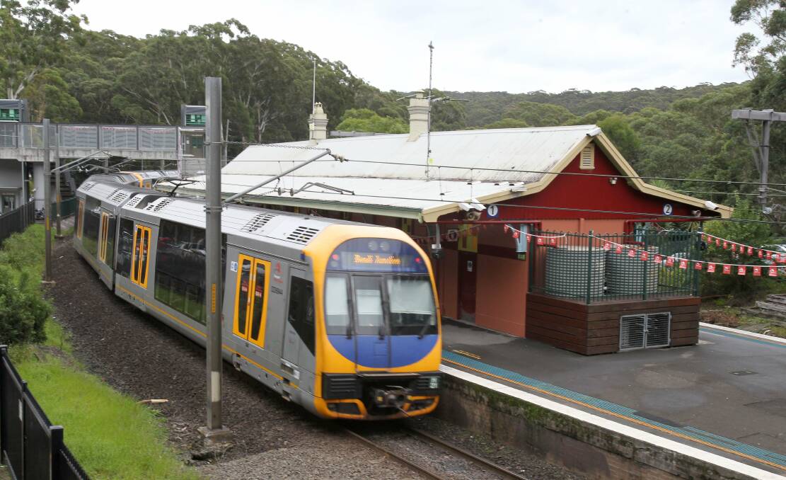 Heathcote MP Lee Evans' call for work on the rail line from Helenburgh station to Central has drawn criticism from Wollongong MP Paul Scully. Picture: Kirk Gilmour