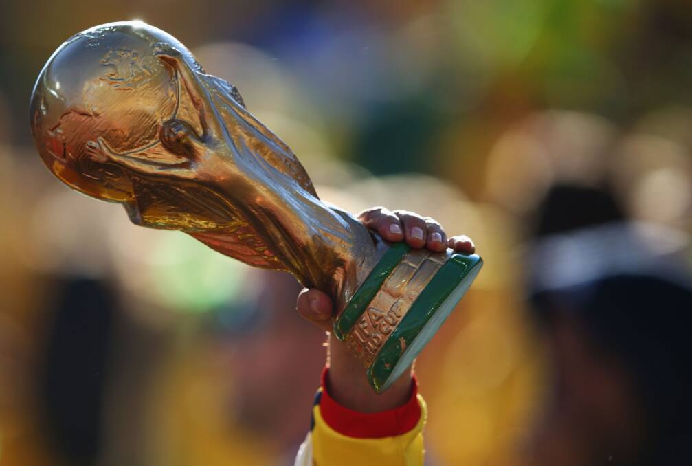 Holy grail: The FIFA World Cup trophy. Picture:  Adam Pretty/Getty Images