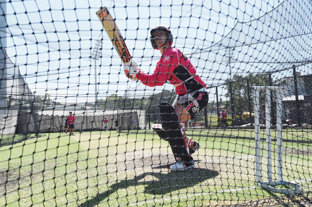 Net gain: Nic Maddinson will play for the Sydney Sixers in Wollongong on Tuesday. Picture: Nick Moir