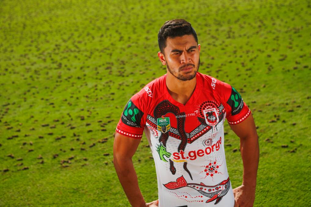 Tim Lafai is one of two Dragons players charged over a fight in the Wollongong CBD. Picture: Adam McLean