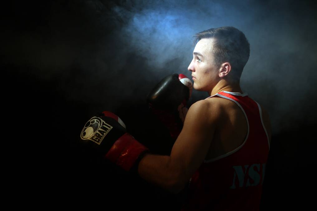 GOLDEN AMBITION: Albion Park boxing star Sam Goodman has his sights set on a gold medal at next month's AIBA world championships. Picture: Sylvia Liber
