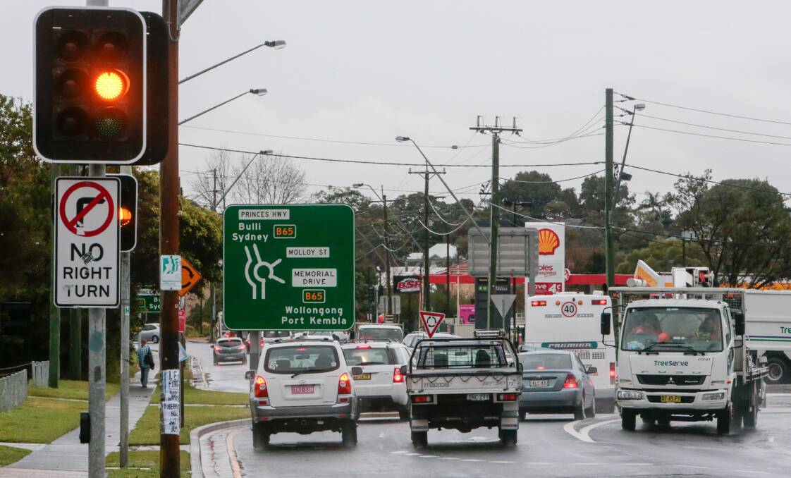 A traffic report on a planned KFC restaurant at Bulli claims it will add 100 extra vehicle movements to the evening peak. Picture: Adam McLean