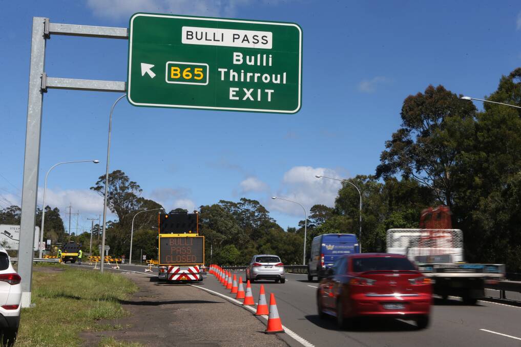 After being closed for two months, Bulli Pass reopens at 3pm on Friday. Picture: Robert Peet