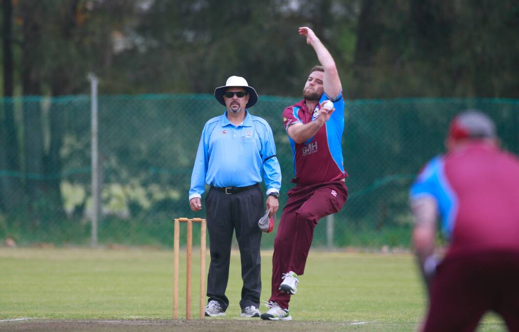 Strike bowler: Josh Cuthbert led Kookas to a win over Oak Flats in the Twenty20 opener on Saturday. Picture: Georgia Matts