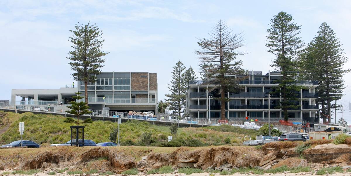 Out with the old: Development on the former Headlands Hotel site nears completion ahead of the multi-million dollar resort's open date next week. Picture: Adam McLean.