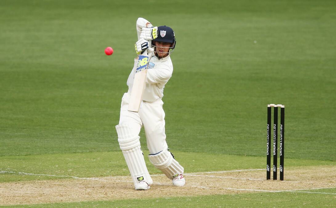 CLOSE TO HOME: Nowra's Nic Maddinson may get to play the Sheffield Shield final on familiar soil with the upgraded North Dalton Park being consideres as a possible venue should NSW make a move up the ladder. Picture: Getty Images