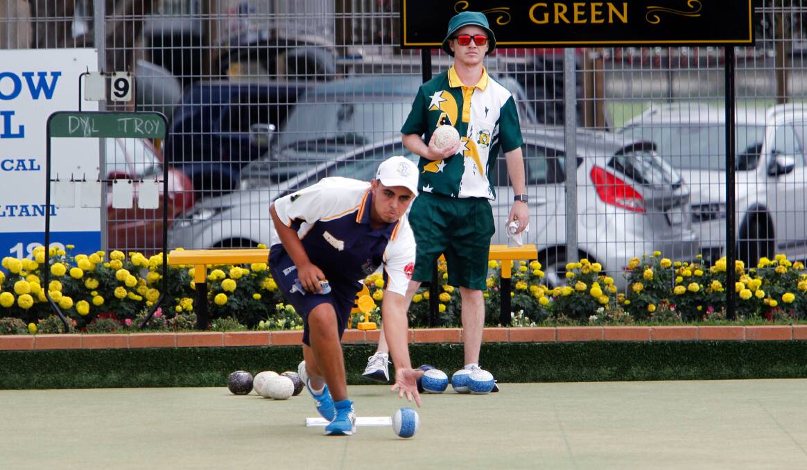 On target: Dylan Skinner (pictured) will meet Woonona's Jim Tully in the Champion of Club Champion singles finals. 