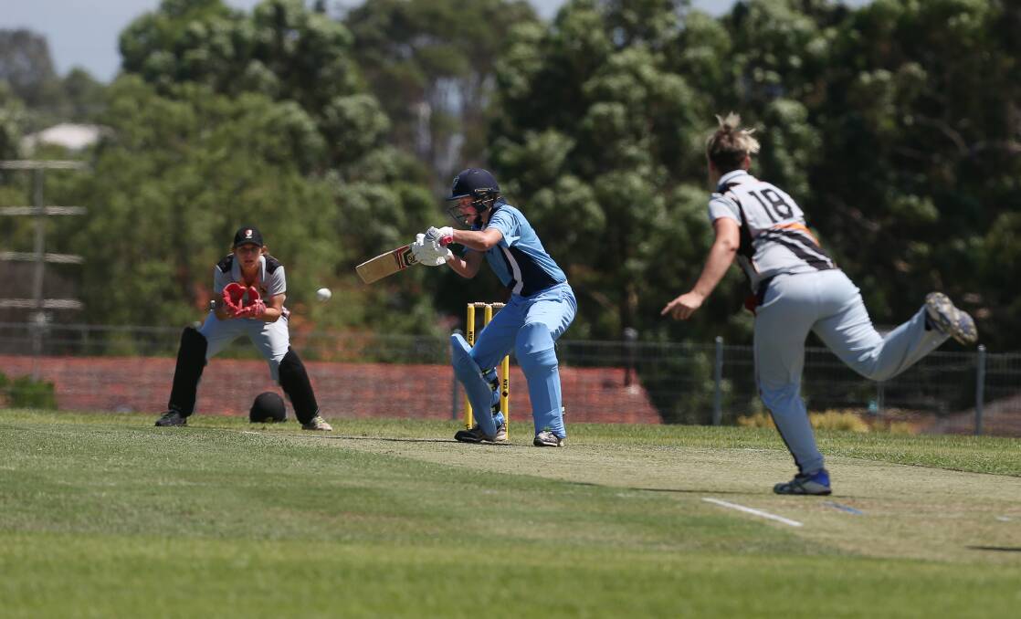 Cutting through:NSW's Amy Edgar and the women's Australian Country Cricket Championships. Picture: Robert Peet