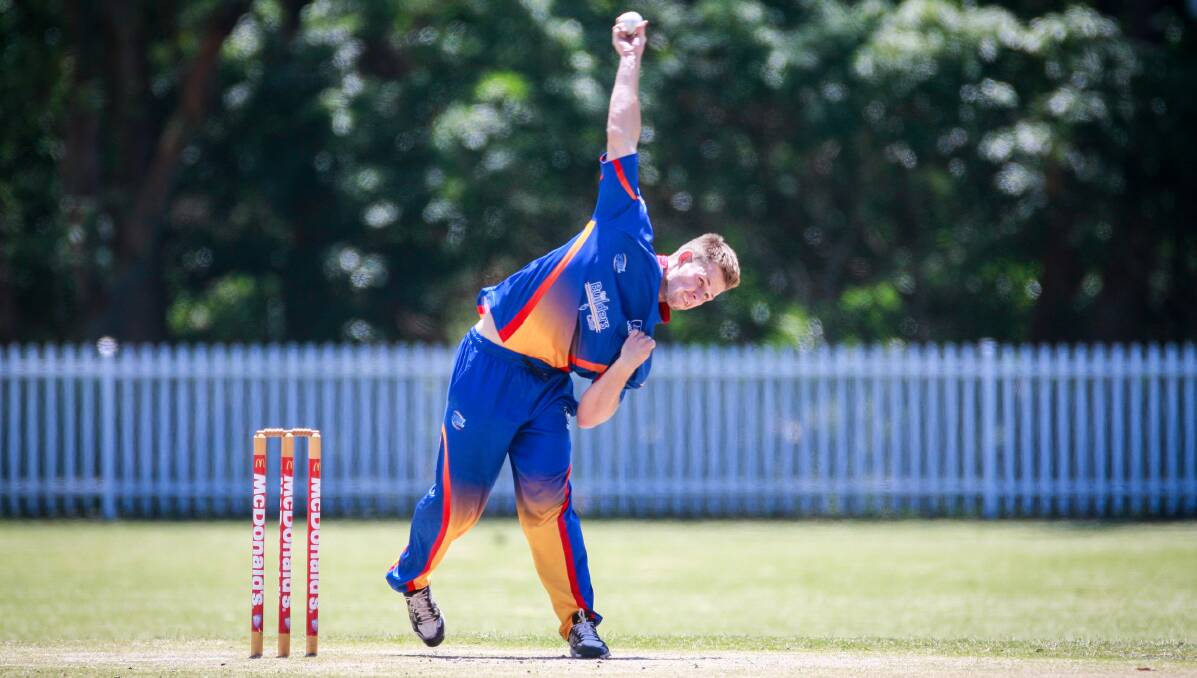 SPEARHEAD: University's Mitch Hearn took 2/24 in the Uni's T20 win over Keira on Saturday. Picture: Georgia Matts