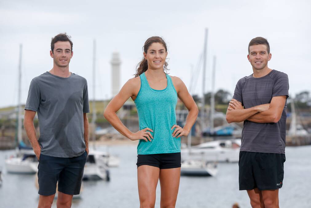 FAVOURITES: Wollongong Wizards Jake Birthwhistle , Ashleigh Gentle and Aaron Royle. Picture: Adam McLean