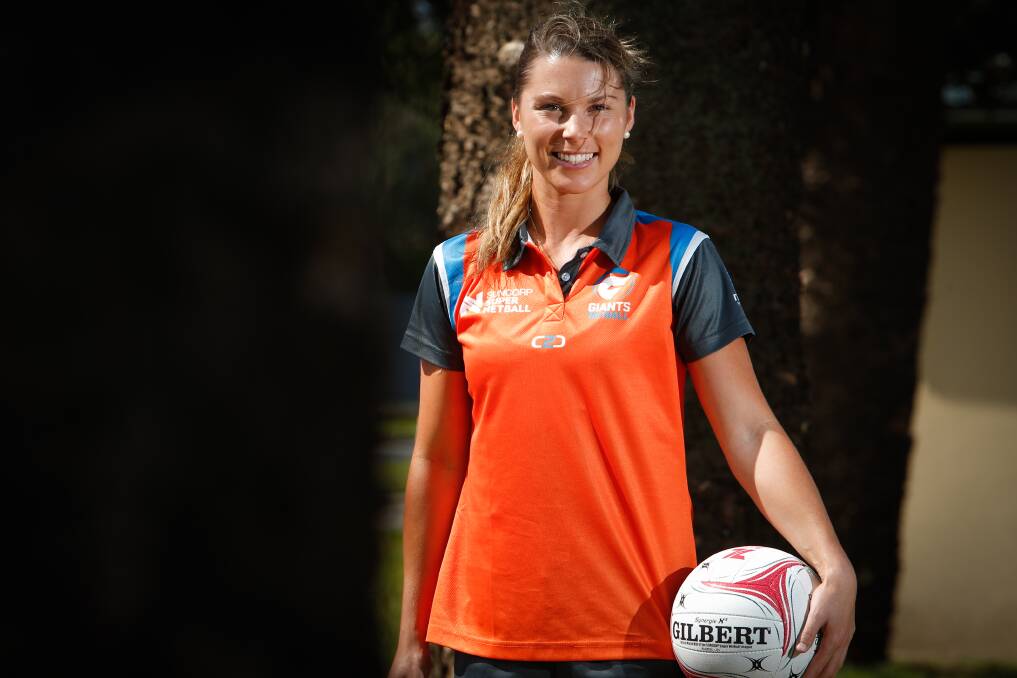 BIG YEAR: Giants mid-courter Taylah Davies is ready to put her stamp on the new Super Netball season that kicks off with a Sydney derby on Saturday. Picture: Adam McLean