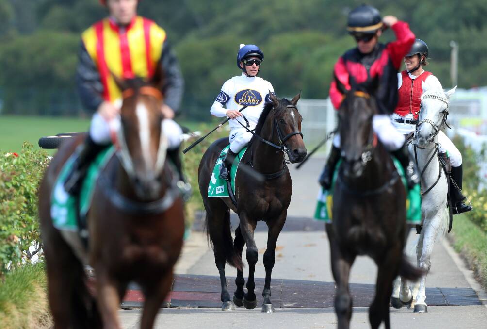 TOO EASY: Ben Melham rode She Will Reign to win the Silver Slipper Stakes last month. Picture: bradleyphotos.com.au .