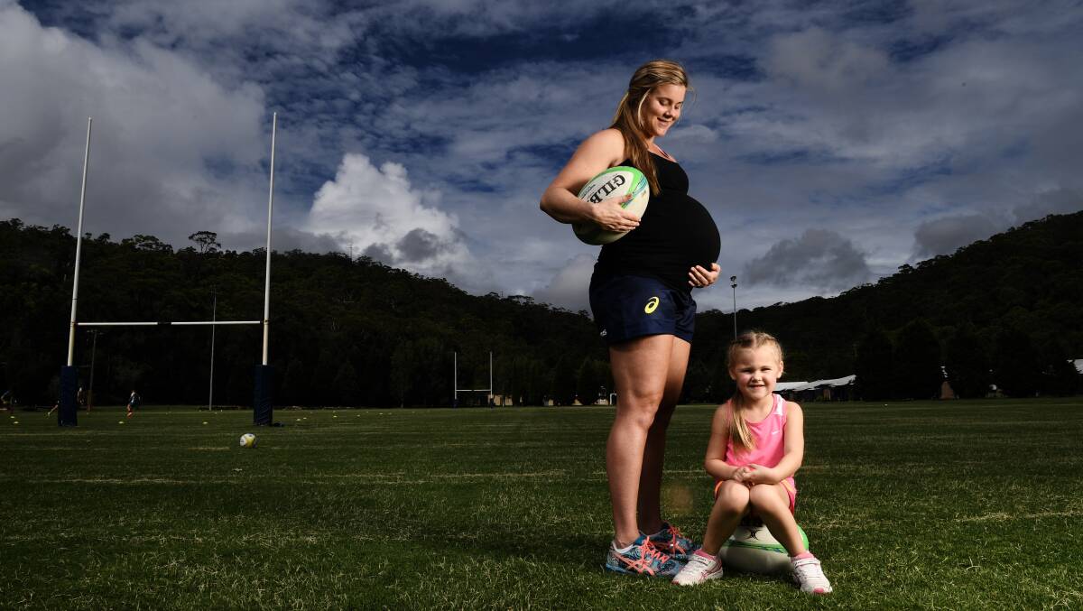 Super mum: Nicole Beck, with daughter Sophie. Picture: Louise Kennerley