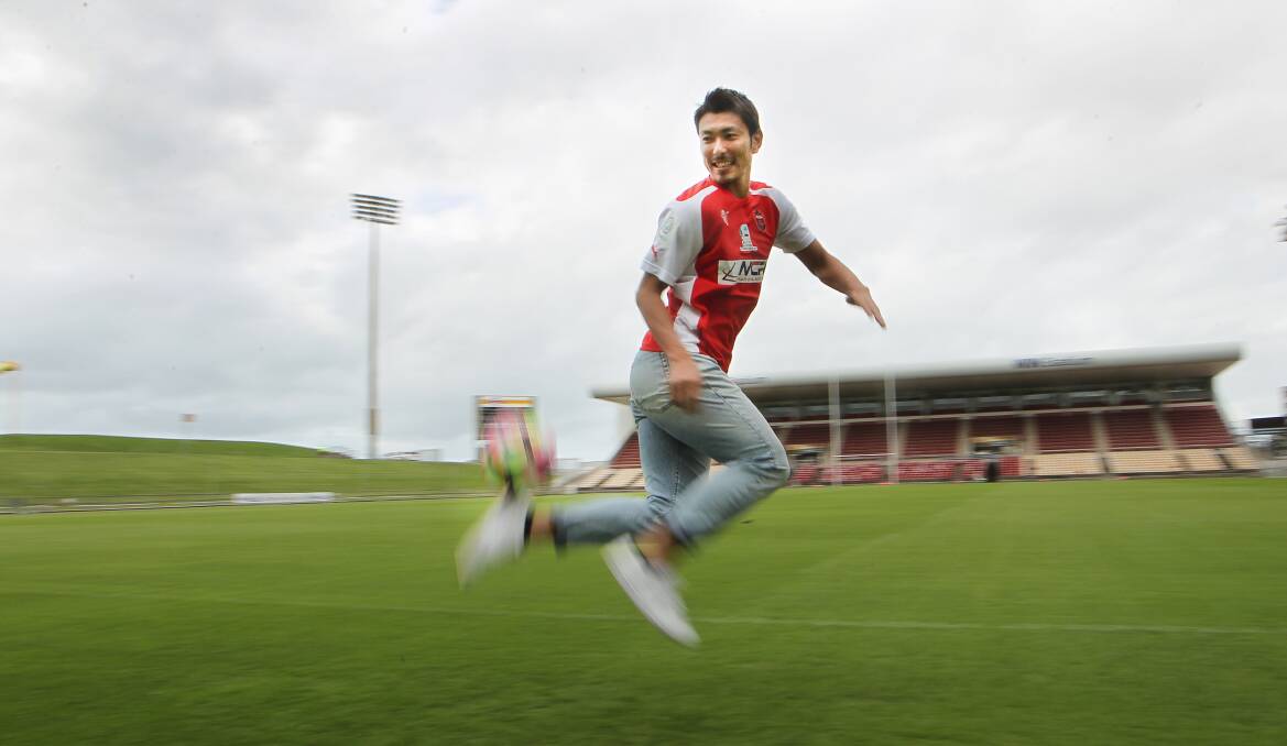 PRIZED SIGNING: Former Japanese international Yuzo Tashiro joined the Wollongong Wolves earlier this week. Picture: SYLVIA LIBER