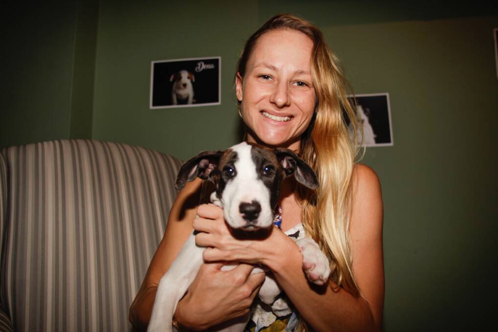 Ethical: 'I'm a vegan and massive animal lover. Too many dogs are just thrown away these days,' says Rebecca Wall from Woonona. Pictures: Georgia Matts