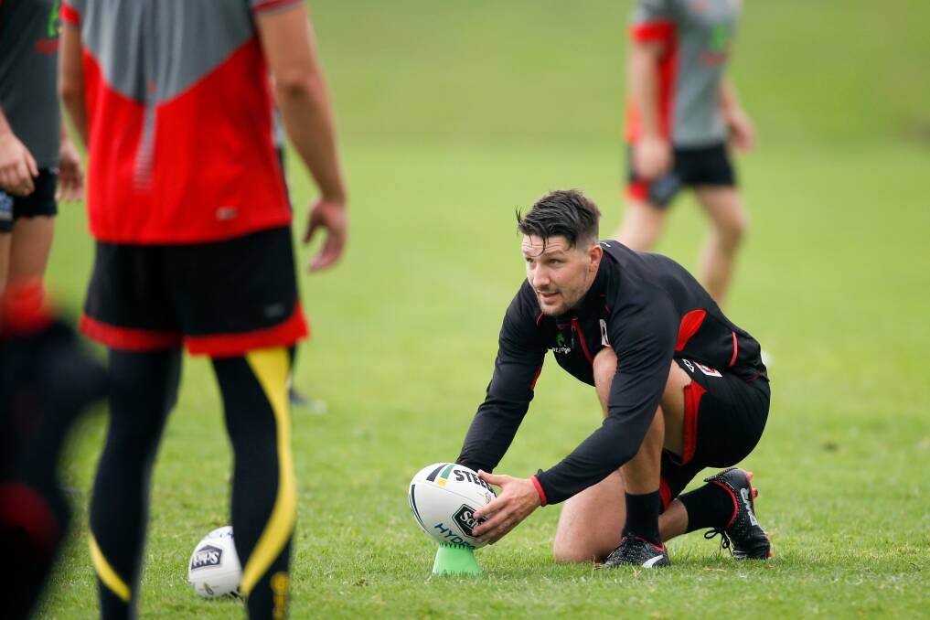 SOLID FOOTING: Dragons skipper Gareth Widdop wants to build a strong combination with Josh McCrone this season. Picture: Adam McLean