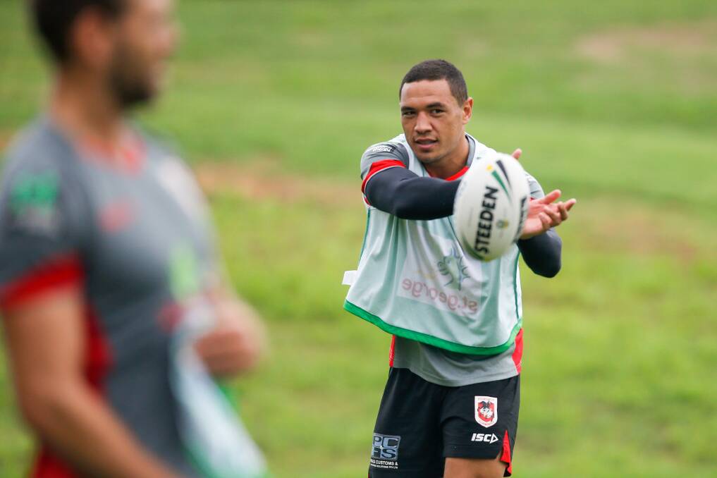 WAITING GAME: Tyson Frizell remains under an injury cloud heading into the Dragons clash with the Cowboys on Saturday. Picture: Adam McLean