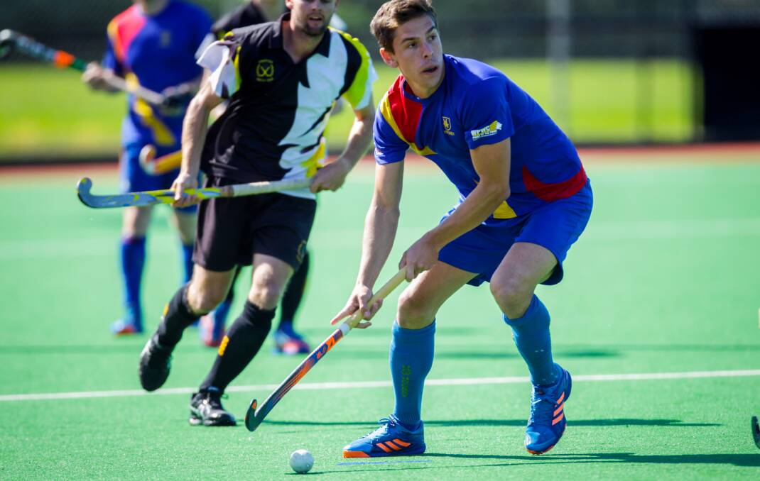 Fourth-placed finish: Wollongong's Heath Ogilvie captained Australia at the World Indoor Hockey Championships in Berlin. Picture: Georgia Matts. 