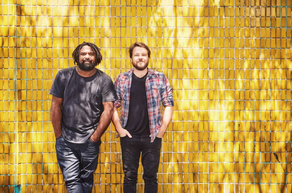 HEALTH CONSCIOUS: Jeremy Marou and Thomas Busby are making more of an effort to eat well and not 'smash themselves with drink' every night on tour. Picture: Supplied