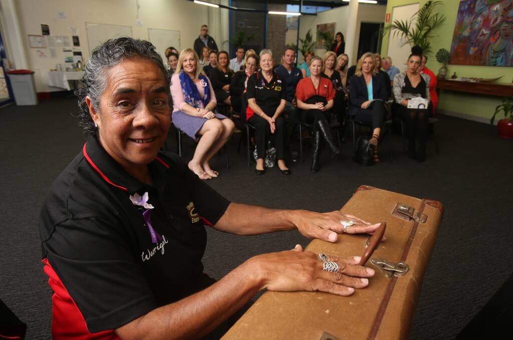 National Reconciliation Week: Aunty Lindy Lawler spoke during a Sorry Day event at The Housing Trust in Wollongong on Friday. National Reconciliation Week runs from May 27-June 3. Picture: Robert Peet