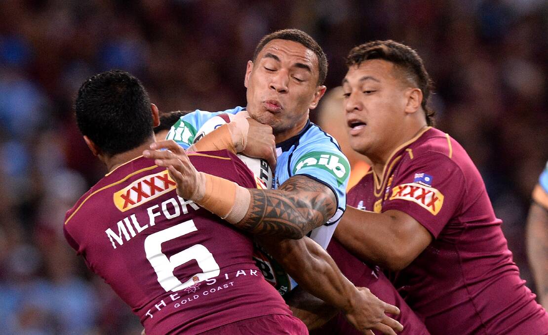 Whack: Tyson Frizell. Picture Bradley Kanaris/Getty Images