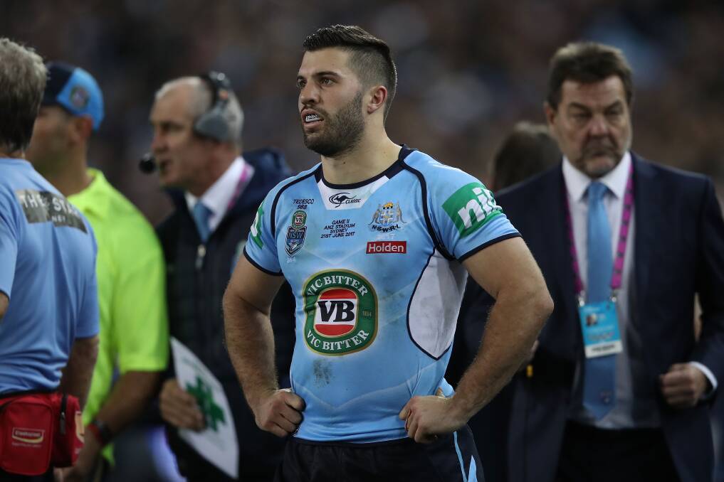 That one hurst: James Tedesco. Picture: Mark Kolbe/Getty Images