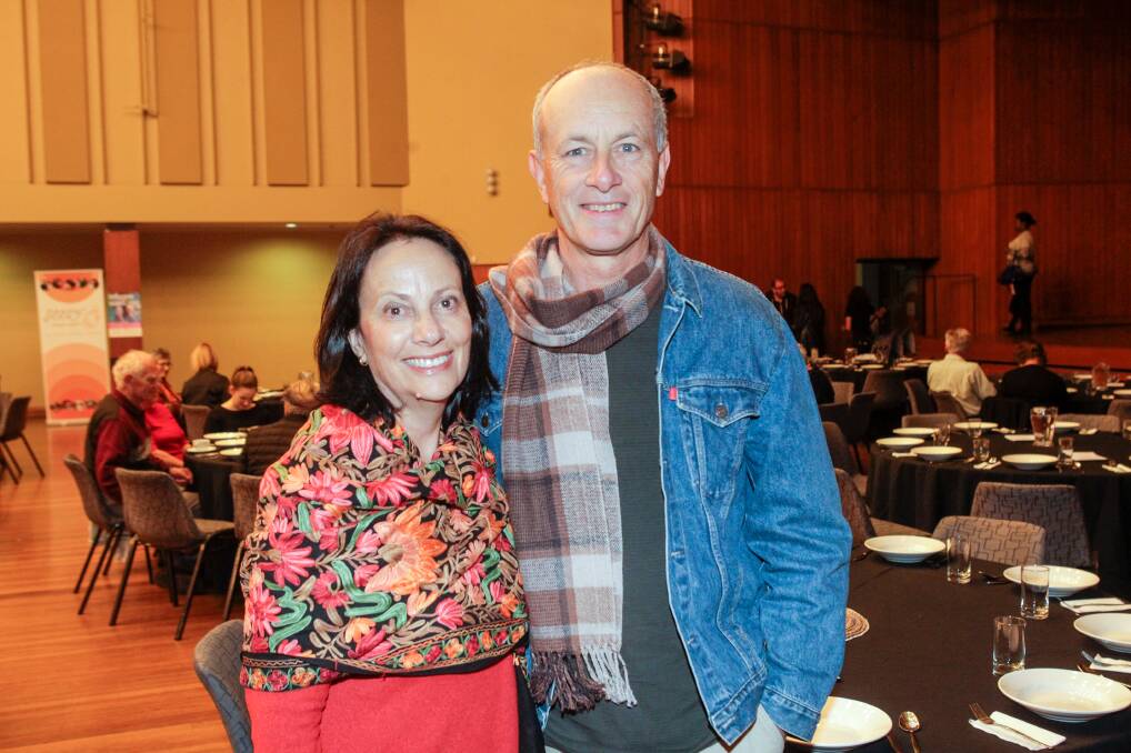 DINNER GUEST: Prize-winning author Sue Whiting, pictured with Peter Whiting, will headline the CBCA fundraising dinner at Villa D’Oro. Picture: Adam McLean.