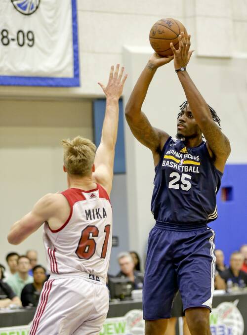 INCOMING: New Zealand Breakers import Rakeem Christmas (25) will suit up for the first time when they face the Illawarra Hawks. Picture: AP Photo/John Raoux