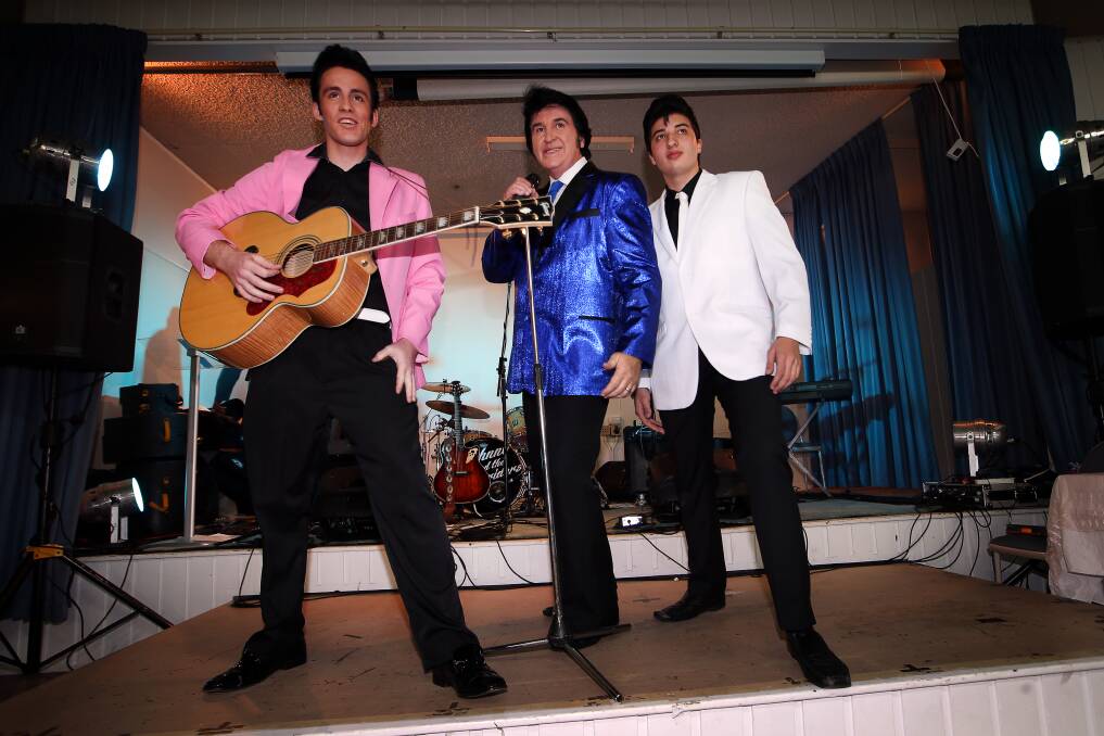 THE KING: Elvis impersonators Brody Finlay, John Collins and Anthony Fenech entertain those at the Miss Picture Perfect Vintage Beauty Pageant.