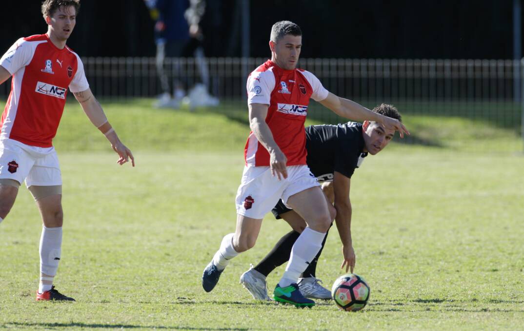 UP THE ANTE: Wollongong's Nick Montgomery is one of a number of former A-League players in the NSW NPL. Picture: GEORGIA MATTS