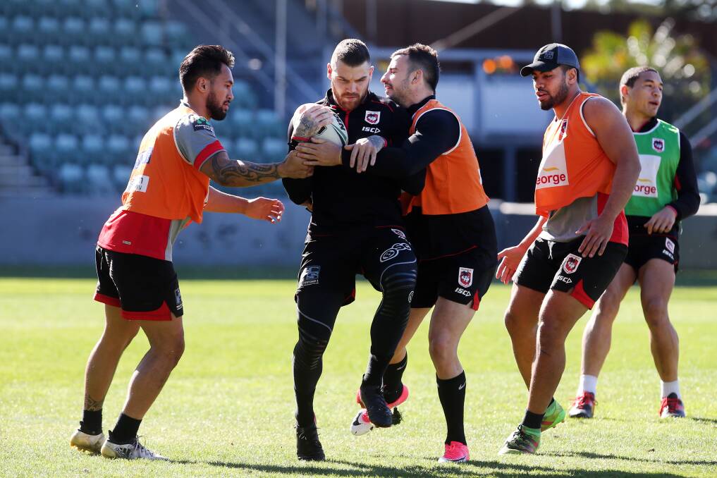 TEAM FIRST:  St George Illawarra coach Paul McGregor says shifting Josh Dugan to right centre this week was the best fit for the team in the absence of the injured Euan Aitken. Picture: Sylvia Liber