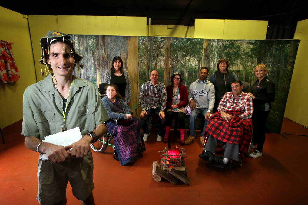 CONFIDENCE: Tony Scognamiglio, Alyson Lewis, Barbra Whitton, Sam Smalley, Bernadette Cassar, Omar Baatjes, Robert Parker and Rebecca Parnis will perform 'First Draft' at the Illawarra Flame Festival. Picture: Sylvia Liber