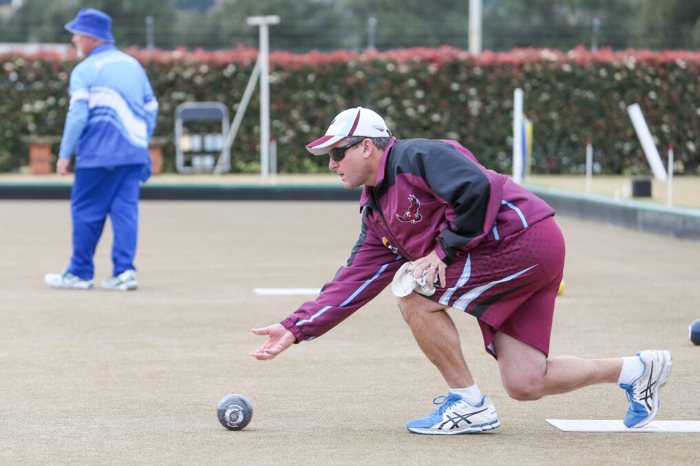 On a roll: Albion Park's Darren Coombes during the Zone 16 rookie singles finals at Berkeley. Picture: Adam McLean