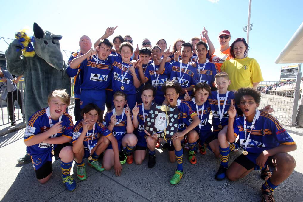 PREMIERS: Bomaderry defeated Milton-Ulladulla in the under 13.2's grand final at WIN Stadium on Saturday. Picture: Robert Peet