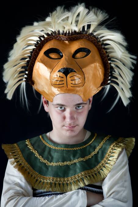 LION KING JR: Ashley Roulstone plays the lead character in Shellharbour Anglican College's Junior School production of The Lion King Jr. Picture: Adam McLean