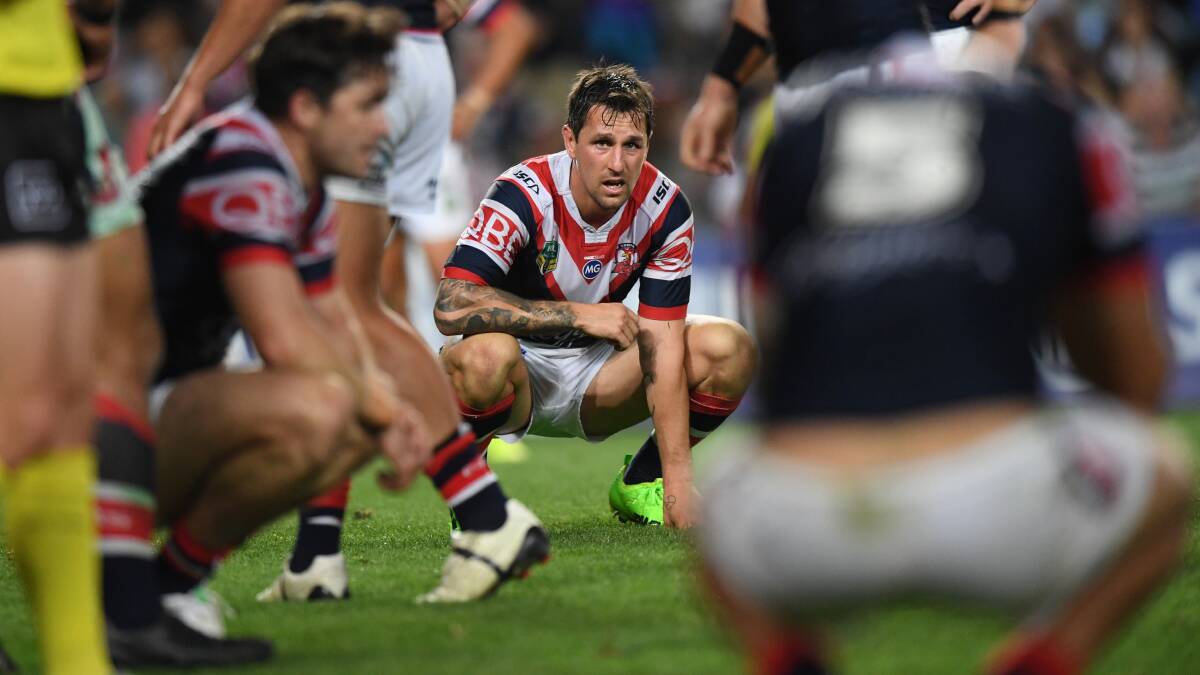 Moving on: Mitchell Pearce. Picture: AAP Image/David Moir