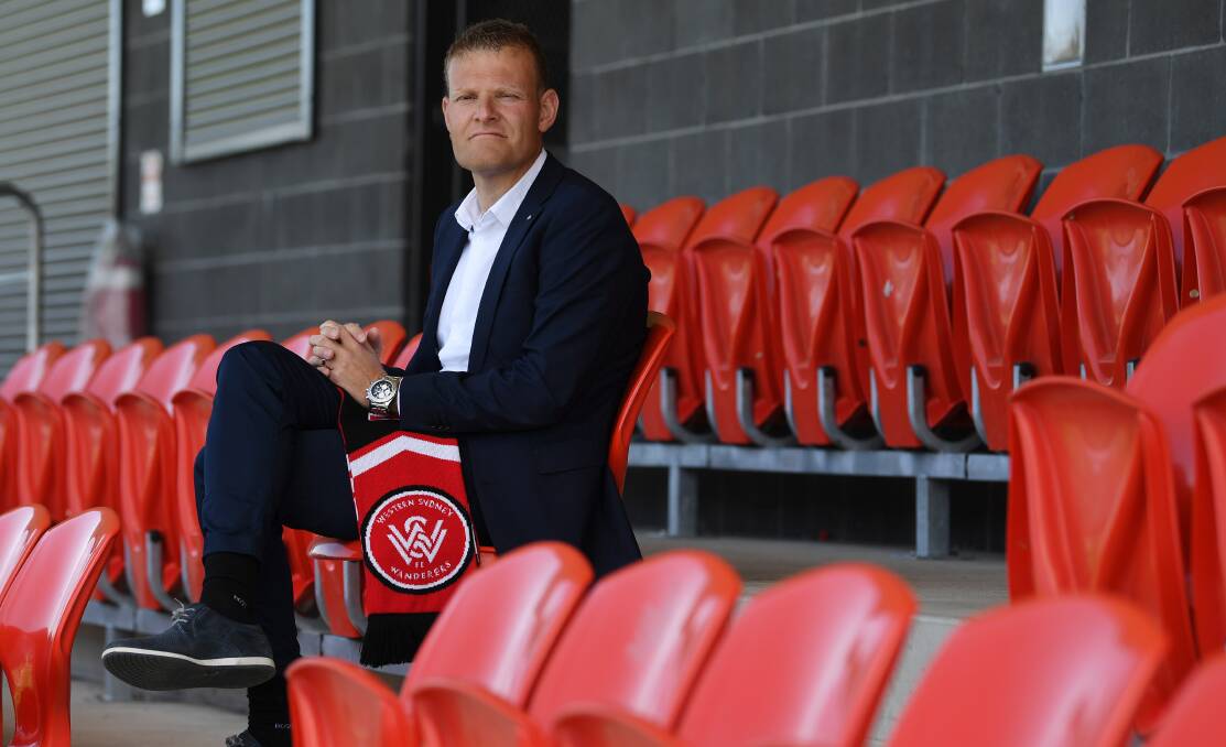 MAN IN CHARGE: New Western Sydney Wanderers head coach Josep Gombau at Blacktown Football Park. Picture: AAP