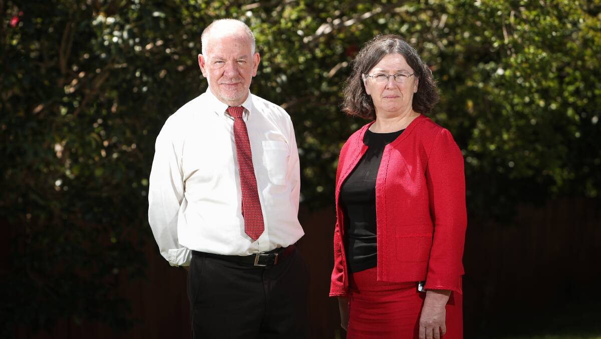 Doctors' orders: Dr Geoffrey Murray and Professor Maureen Lonergan are among 82 senior doctors who have signed a letter urging the government to dedicate more funds to Shellharbour Hospital's upgrade. Picture: Adam McLean