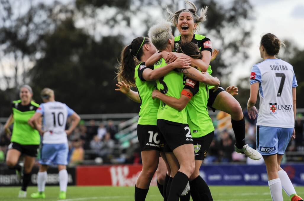Michelle Heyman scored 51 goals for Canberra United. Picture: Rohan Thomson