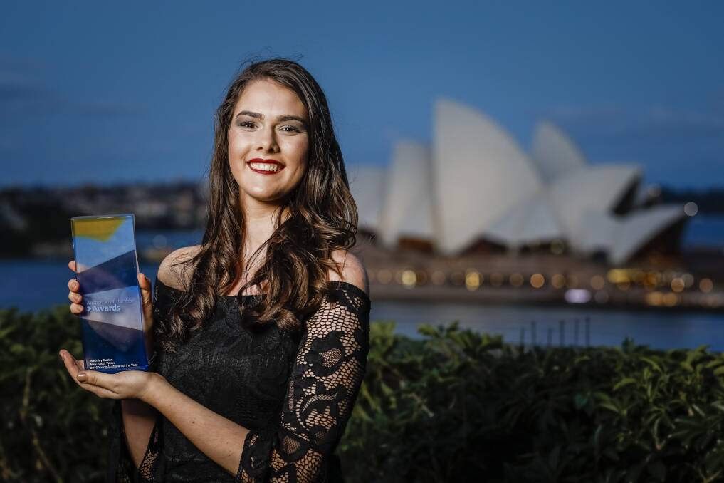 MORE SUCCESS: NSW Young Australian of the Year Macinley Butson has been invited to attend one of the world's top universities. Picture: Supplied by Salty Dingo.