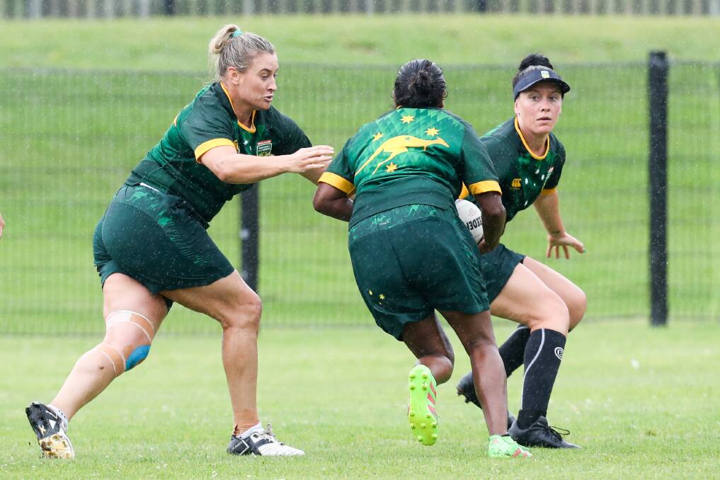 RAMPED UP: Ruan Sims in action at Jillaroos training at Collegians Sports Centre. Picture: Adam McLean 